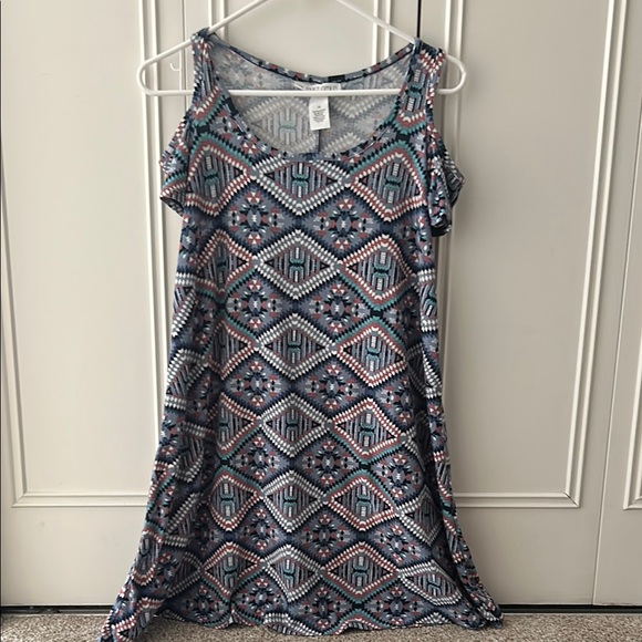 Planet Gold Dresses & Skirts - Planet Gold Blue and Pink Mini Dress